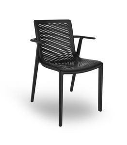 Kiranet-P, Moderne stapelbarer Stuhl, verschiedene Farben, fr Grten